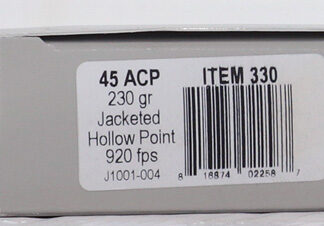 UNDERWOOD 45 ACP 230GR JHP - 20RD 10BX/CS