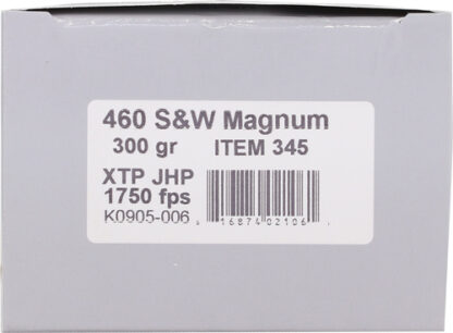 UNDERWOOD 460 SW MAG 300GR - XTP JHP 20BX/10CS - Image 2