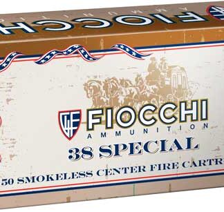 FIOCCHI 38 SPECIAL 158GR - LEAD-FP 50RD 10BX/CS