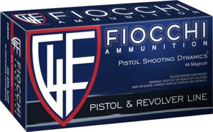 FIOCCHI 44 REM MAG 200GR SJHP - 50RD 10BX/CS