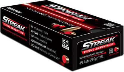 AMMO INC 45 ACP 230GR TMC RED - STREAK 5ORD 20BX/CS