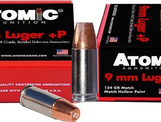 ATOMIC 9MM LUGER +P 124GR JHP - 20RD 10BX/CS