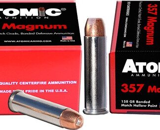 ATOMIC 357 MAG 158GR BONDED - JHP 20RD 10BX/CS