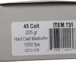 UNDERWOOD 45 LC 225GR  HARD - CAST WADCUTTER 20RD 10BX/CS