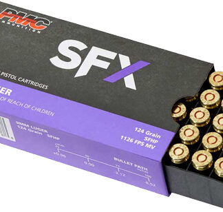 PMC 9MM LUGER 124GR SFX HP - 50RD 20BX/CS