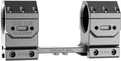AUDERE SCOPE MOUNT ADVERSUS - 30MM 20MOA HIGH BLACK - Image 3