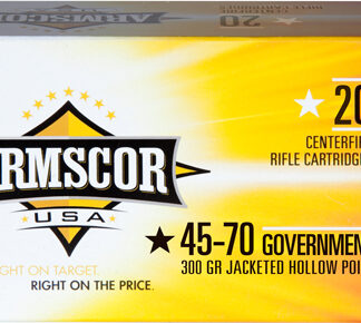 ARMSCOR 45-70 GOV 300GR JHP - 20RD 10BX/CS