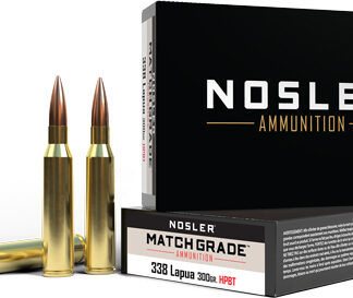 NOSLER MATCH 338 LAPUA MAG - 300GR CUSTOM HPBT 20RD 10BX/CS