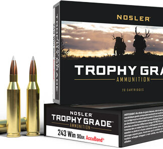 NOSLER TROPHY GRADE 243 WIN - 90GR ACCUBOND TIP 20RD 10BX/CS