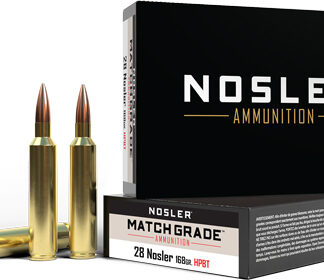 NOSLER MATCH GRADE 28 NOSLER - 168GR CUSTOM HPBT 20RD 10BX/C