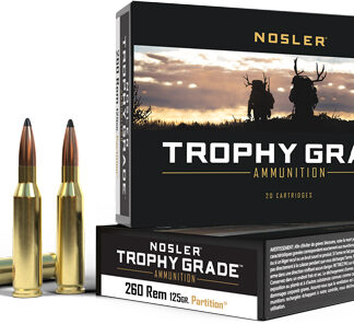 NOSLER TROPHY 260 REM 125GR - PARTITION TIP 20RD 10BX/CS