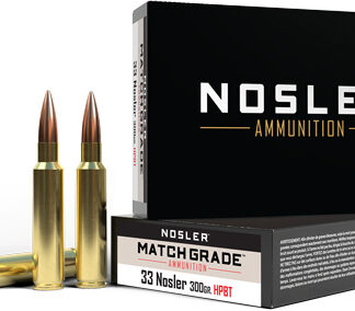 NOSLER MATCH GRADE 33 NOSLER - 300GR CUSTOM HPBT 20RD 10BX/C