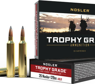 NOSLER TROPHY GRADE LR 26 - NOSLER 129GR ABLR 20RD 10BX/CS