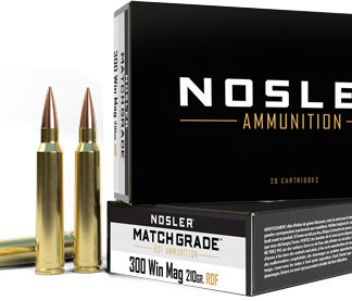 NOSLER MATCH 300 WIN MAG 210GR - REDUCED DRAG HPBT 20RD 10BX/CS