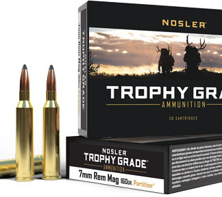 NOSLER TROPHY 7MM REM MAG - 160GR PARTITION TIP 20RD 10B/C
