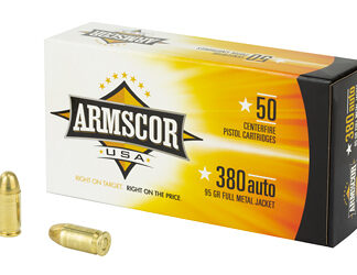 ARMSCOR 380ACP 95GR FMJ 50/1000
