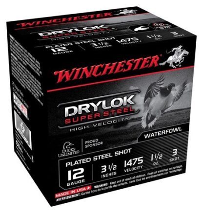WINCHESTER DRYLOK 12GA 3.5" - 1-1/2OZ #3 1475FPS 25RD 10B/CS - Image 2