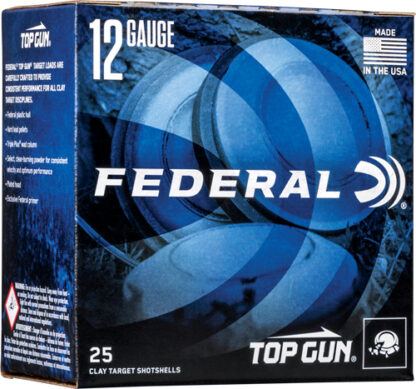 FEDERAL TOP GUN 12GA 2.75" 1OZ - #8 1180FPS 250RD CASE LOT