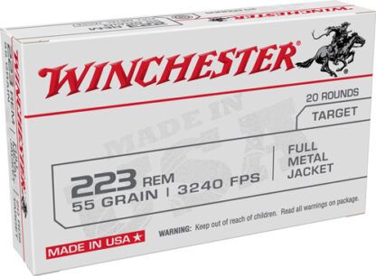 WINCHESTER USA 223 REM - 55GR FMJ 20RD 50BX/CS