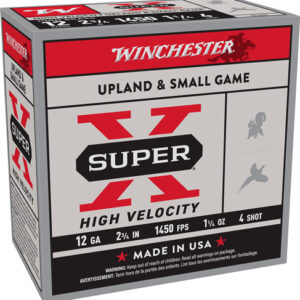 WINCHESTER SUPER-X 12GA 2.75" - 1-1/4OZ #4 1450FPS 25RD 10BX/C