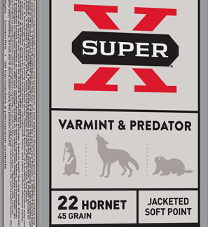 WINCHESTER SUPER-X 22 HORNET - 45GR JSP 50RD 10BX/CS