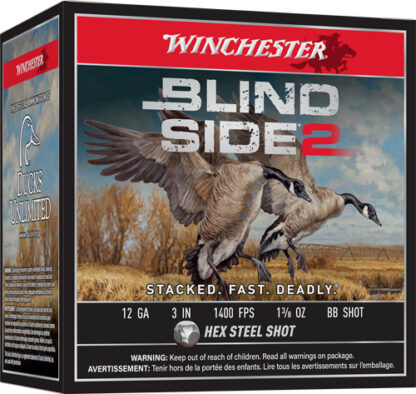 WINCHESTER BLIND SIDE 2 12GA - 3" 1-3/8OZ #BB 25RD 10BX/CS