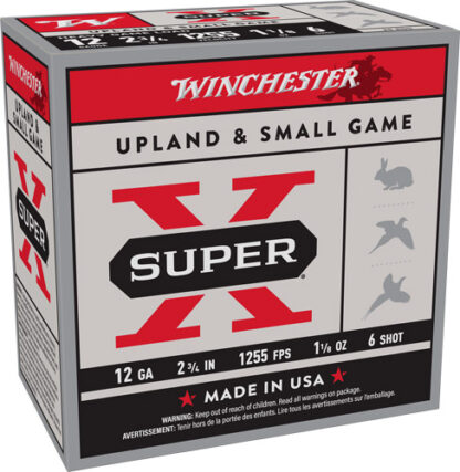 WINCHESTER SUPER-X 12GA 2.75" - 1-1/8OZ #6 1255FPS 250RD CASE