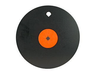 B/C 10" GONG ONE HOLE 3/8" AR500 STL