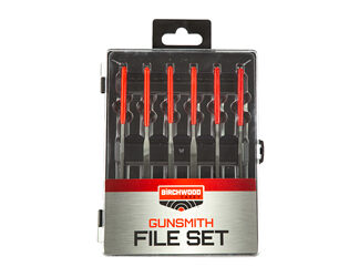 B/C GUNSMITHING FILE SET 6PC BLK/RD