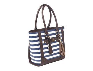 BULLDOG TOTE PURSE NAVY