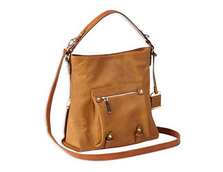 BULLDOG HOBO ANNA PURSE COGNAC