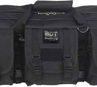 BULLDOG 43" 2 GUN TACTICAL CSE - 3 LARGE ACCESS POCKETS BLACK