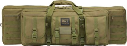 BULLDOG 43" 2 GUN TACTICAL CSE - 3 LARGE ACCESSORY POCKETS GRN
