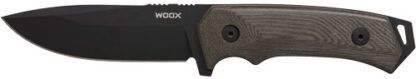 WOOX KNIFE ROCK 62 FIXED BLADE - 4.25" BLACK MICARTA PLAIN HND