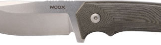 WOOX KNIFE ROCK 62 FIXED BLADE - 4.25" GREY MICARTA PLAIN HNDL