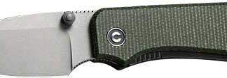 CIVIVI KNIFE BABY BANTER 2.34" - GREEN MICARTA/GRAY STNWSH