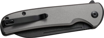 CIVIVI KNIFE CHEVALIER II 3.4" - GRAY ALUM HANDLE/BLACK STNWSH
