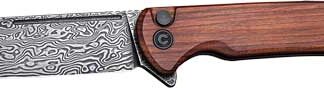 CIVIVI KNIFE CHEVALIER 3.46" - CUIBOURTIA WOOD/BLK DAMASCUS