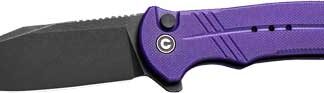 CIVIVI KNIFE COGENT 3.47" - PURPLE G10/BLACK STONEWASHED