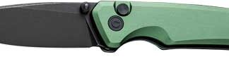 CIVIVI KNIFE ALTUS 2.97" GREEN - /BLK STONEWASH BUTTON LOCK