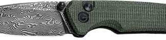 CIVIVI KNIFE ALTUS 2.97" - GREEN MICARTA/BLACK DAMASCUS