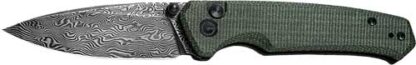 CIVIVI KNIFE ALTUS 2.97" - GREEN MICARTA/BLACK DAMASCUS