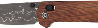 CIVIVI KNIFE YONDER 2.88" - GUIBOURTIA WOOD/DAMASCUS BLADE