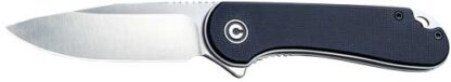CIVIVI KNIFE ELEMENTUM 2.96" - BLACK G10/SATIN D2 LINER LOCK