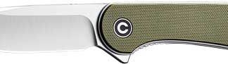 CIVIVI KNIFE ELEMENTUM 2.96" - GREEN G10/SATIN D2 LINER LOCK