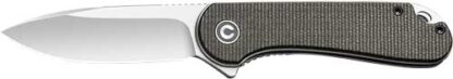 CIVIVI KNIFE ELEMENTUM 2.96" - GREEN MICARTA/SATIN D2 LNR LCK