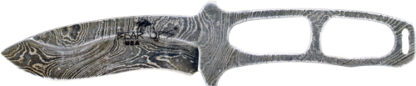 BEAR OPS COMBAT NECK KNIFE - 2.78" DAMASCUS W/KYDEX SHEATH