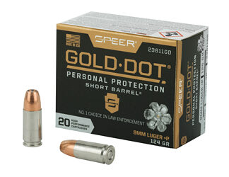 SPR GOLD DOT 9MM+P 124G HP SB 20/200