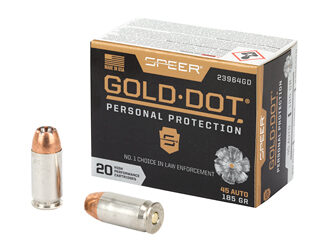 SPR GOLD DOT 45ACP 185GR HP 20/200