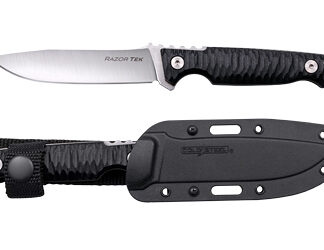 COLD STL RAZORTEK 4" BLK W/SHEATH